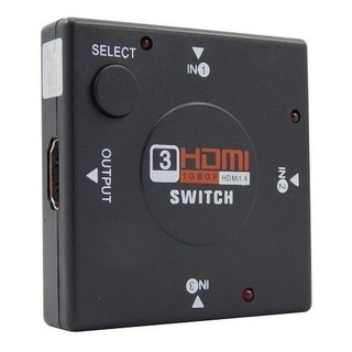 Adaptador Switch Hdmi Divisor 3 Portas Tv Notebook Videogame