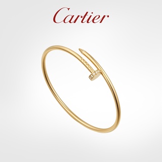 Cartier "Just Un Clou" Rosegod Anel De Ouro Com Diamantes Ajustáveis