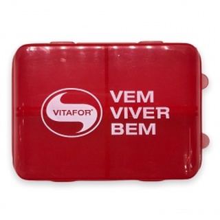 Porta Cápsula Semanal Personal-VitaFor-Vermelho