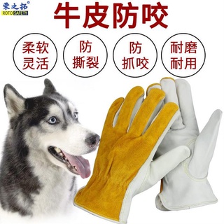 Luva De Couro Para Cães Antimordida/E Gatos/Proteção Contra Arranhões/Formação/Cão/Alimentação