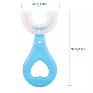Escova De Dentes Infantil Em Formato De U, Escova de limpeza Bucal Silicone Para bebês de 2 a 6 anos