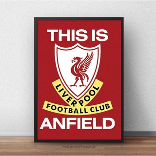 Quadro Decorativo/Placa Decorativa - This Is Anfield - Liverpool (1)