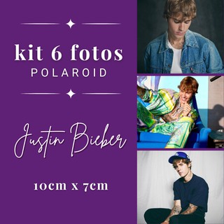 Kit 6 Fotos Polaroid Grande Justin Bieber (1)