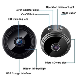 Mini Câmera Espiã Sem Fio A9 1080p Wi-fi Controle Por App + Envio 24h