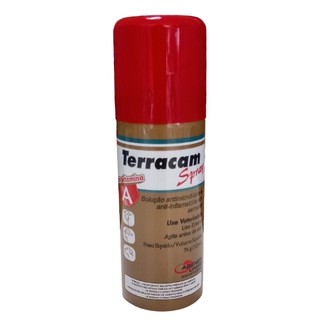 Terracam Spray 125ml Anti-inflamatório Para Machucados para Pet Cachorro Gato Bovinos Ovinos