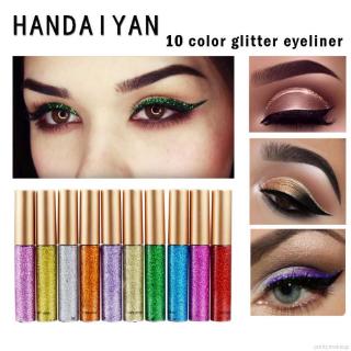 HANDAIYA Eyeliner Liquid Professional Glitter Waterproof Shimmer Pigment