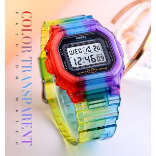 SKMEI 1622 Fashion New Gradient Color Silicone Digital Waterproof Sports Wristwatches Watch Student Kids watch (3)