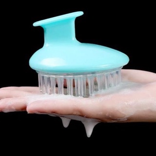 Escova Massageador de Cabelo Cabeça Couro Cabeludo Shampoo Pente Silicone (5)