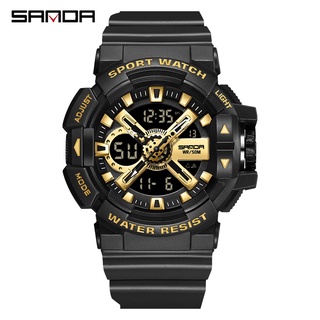 SANDA G Style Sports Men's Watches Top Brand Luxury Military Quartz Waterproof S Shock Digital Clock Relogio Masculino