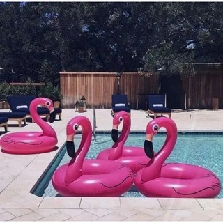 Boia Inflável Sensacao Flamingo 90cm ou 120 D Diâmetro Piscina Rosa