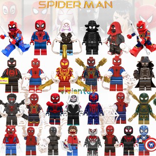 Spiderman Minifigures Set Gwen Stacy Spider-man Avengers Building Blocks Toys