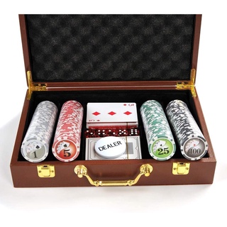 Maleta de Poker 200 Pecas Mala de Madeira (3)