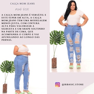 calça feminina mom jeans plus size destroyed lançamento (8)