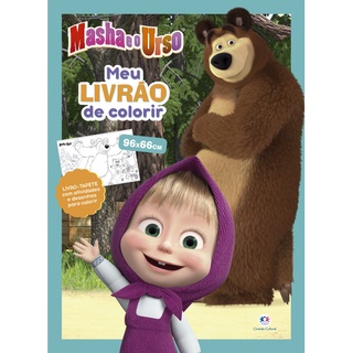 Livro - Masha e o Urso - Meu livrão de colorir - Ciranda Cultural