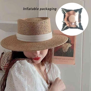 Chapéu de palha com guarda-sol da moda verão unissex chapéu de praia feminino