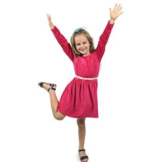 Vestido Infantil Plush Vestido para meninas