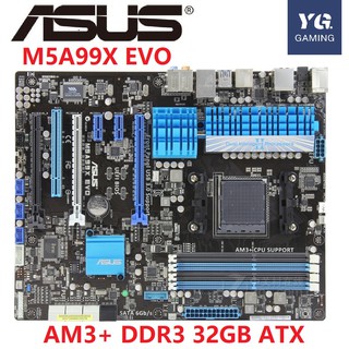Placa Mãe De Mesa Asus m5a99x Evo AMD 990x socket AM3 DDR3 32G ATX original Usado mainboard