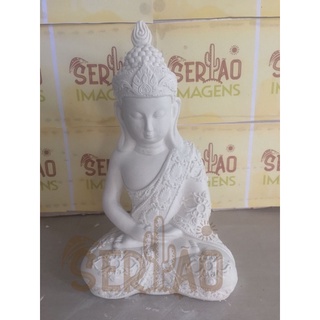 Buda Meditando 27cm em gesso