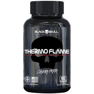Termogenico Thermo Flame Black Skull 60 Tabletes Cafeina