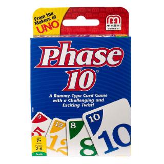 Phase 10 Estilos Cartão Jogo De Cartas Que May Vary Inglês Versão Engraçada Cartões De Jogo