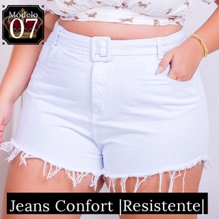 Short Jeans Plus Size Grande Linha Verão na Moda Leminsk Deluxe [SJ_F]