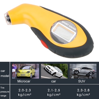 Medidor De Pressão De Ar Do Pneu Carro Manômetro Barômetros Tester Ferramenta Eletrônico Digital LCD Para Auto Motocicleta (6)
