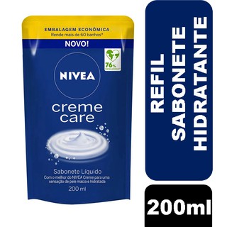 Refil Nivea Sabonete líquido Corporal Creme Care 200ml