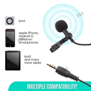 Mikrofon Microfone Mini Jack De 3,5 mm Com Clip-On Lapela Microfone Para Gravação E Celular Android (3)