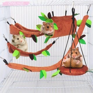 Online Pets Suprimentos Brincando De Dormir Selva Guinea Porco Túnel E Balanço Esquilo Pequeno Animal De Hamster Hammock