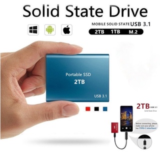 Mini SSD Externo Portátil De Alta Velocidade De 500gb / 1tb / 2tb / 4tb M.2