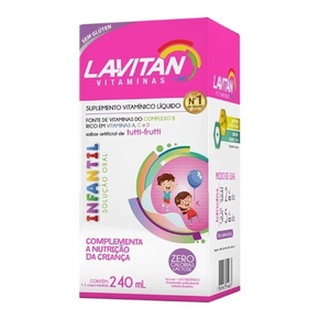 Lavitan Kids Vitaminico 240ml Patatá Sabor Tutti-frutti Suplemento Liquido