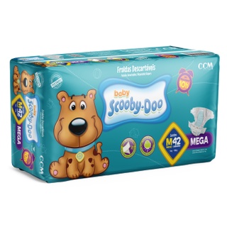 Fralda Infantil Descartável Scooby Doo Baby Mega TAM: M-G-XG-XXG