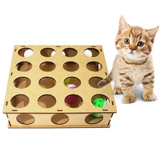 brinquedo pra gatos MDF CRU gatinhos com bolinhas + Brinde