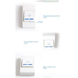 Campainha Residencial Botão Wireless Doorbell Sem Fio (2)