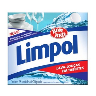 Limpol Detergente Sabão Lava Louças em Tabletes para Máquinas 25 unidades (1)