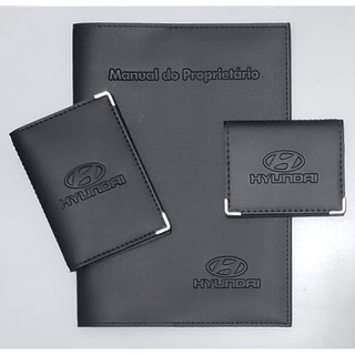 Porta Manual + Porta Documentos + Porta Cartão Hyundai
