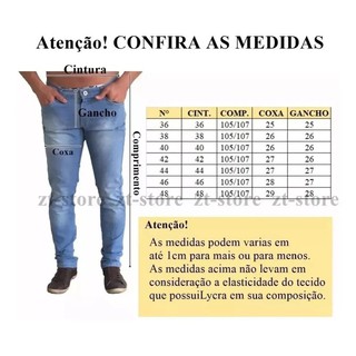 Kit 5 Calças Jeans Slim Lycra Elastano Masculina Atacado Revenda (6)