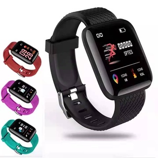Smart Watch Esportivo Bluetooth 116Plus À Prova D'água Com Monitor De Frequência Cardíaca