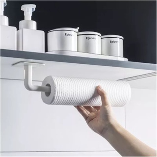 Suporte de rolo de papel auto-adesivo, de cozinha, para parede, armários, toalha, rack de banheiro, armazenamento de vaso sanitário