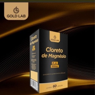 Cloreto De Magnésio PA 500 Mg 60 Cápsulas Cada Original Gold Lab