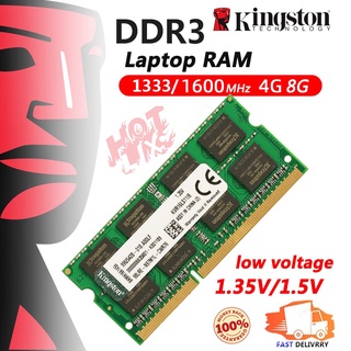 [Ready to Ship] Kingston Ram DDR3 4gb 8gb 1600mhz 1.5V Laptop Ram PC3-12800 SODIMM Memória para notebook