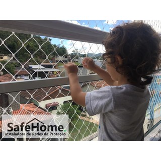 Rede/Tela de Proteção 5,00 x 1,00m para Janelas, varanda, sacada (Crianças, PET's, Gatos, Animais de estimação) . (3)