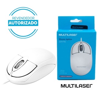 Multilaser Mouse Classic Box Optico White Usb - MO302 Original