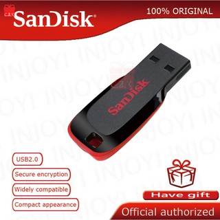 Sandisk USB 8GB 16GB 32GB 64GB Cruzer Lâmina 2.0 Flash Drive Memory Stick Pen Drive