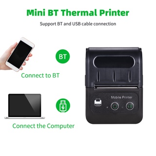 Mini-58mm Portátil Impressora Bluetooth Sem Tinta Impressão Sistema De Conexão Livre Android & Ios Sem Fio Com Computador Impressora Térmica (1)