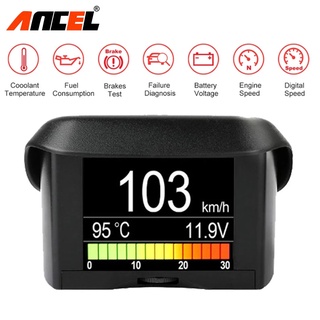 Ancel A202 Car Head up Display Automobile On-board Computer Speed Fuel Consumption Temperature Gauge OBD2 Scanner