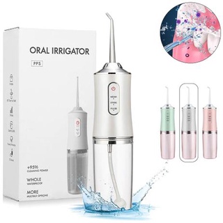 Irrigador oral 220ML com fio dental recarregável Portatil