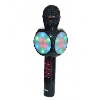 Microfone Bluetooth Karaoke Portátil Usb Sd Fm Sem Fio Led