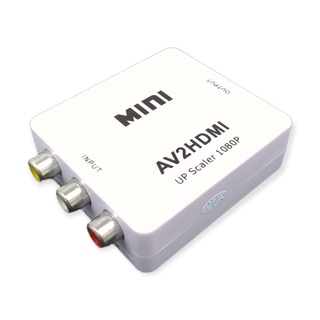 Mini Conversor AV2 para HDMI Adapter Scaler HD Video Converter Box HDMI para RCA 1080p