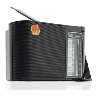 Rádio AM/FM Portátil Pilha Bateria Bivolt USB Auxiliar